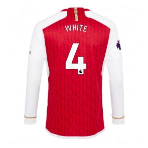 Arsenal Benjamin White #4 Koszulka Podstawowych 2023-24 Długi Rękaw